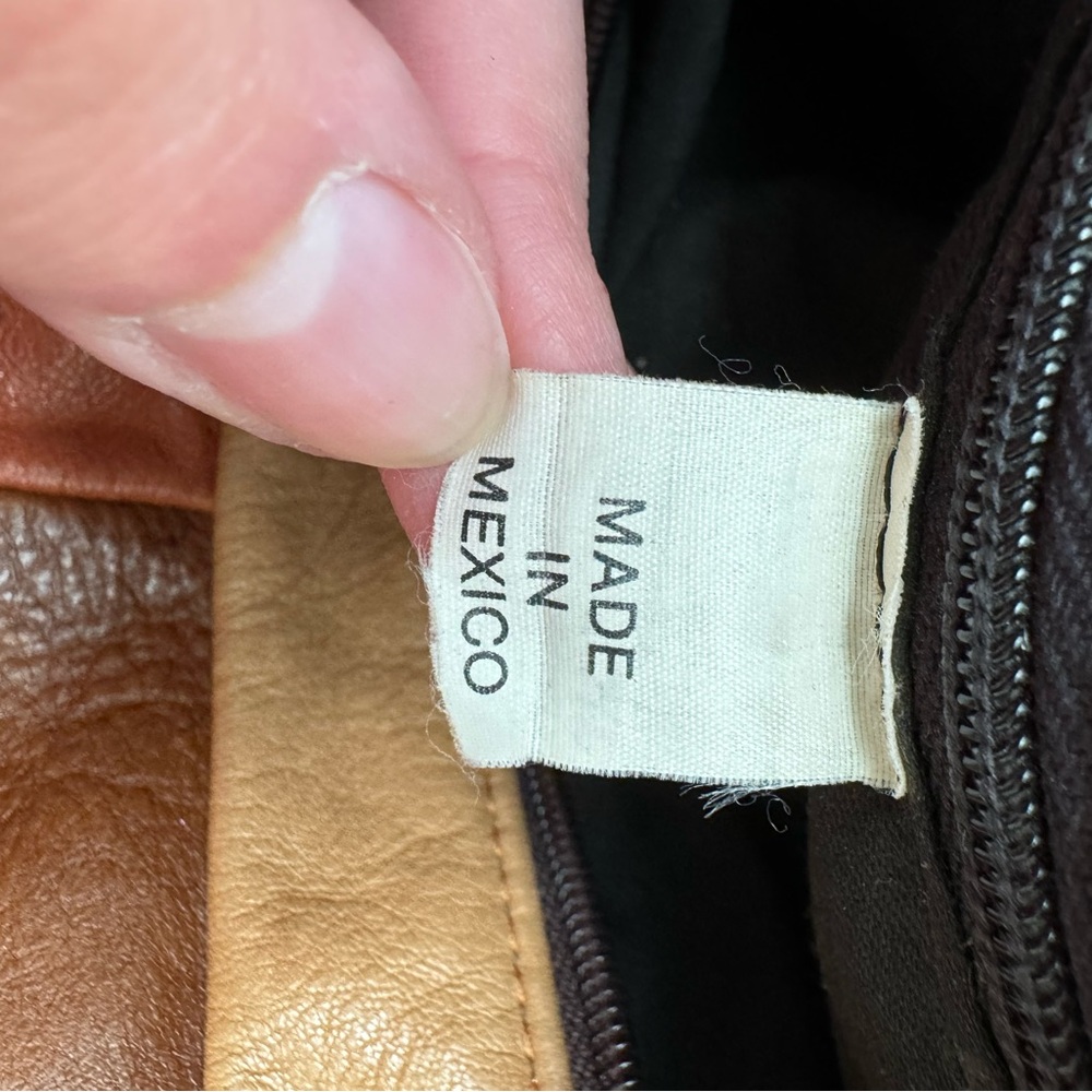 Unique Vintage Patchwork Leather Shoulder Bag - image 7